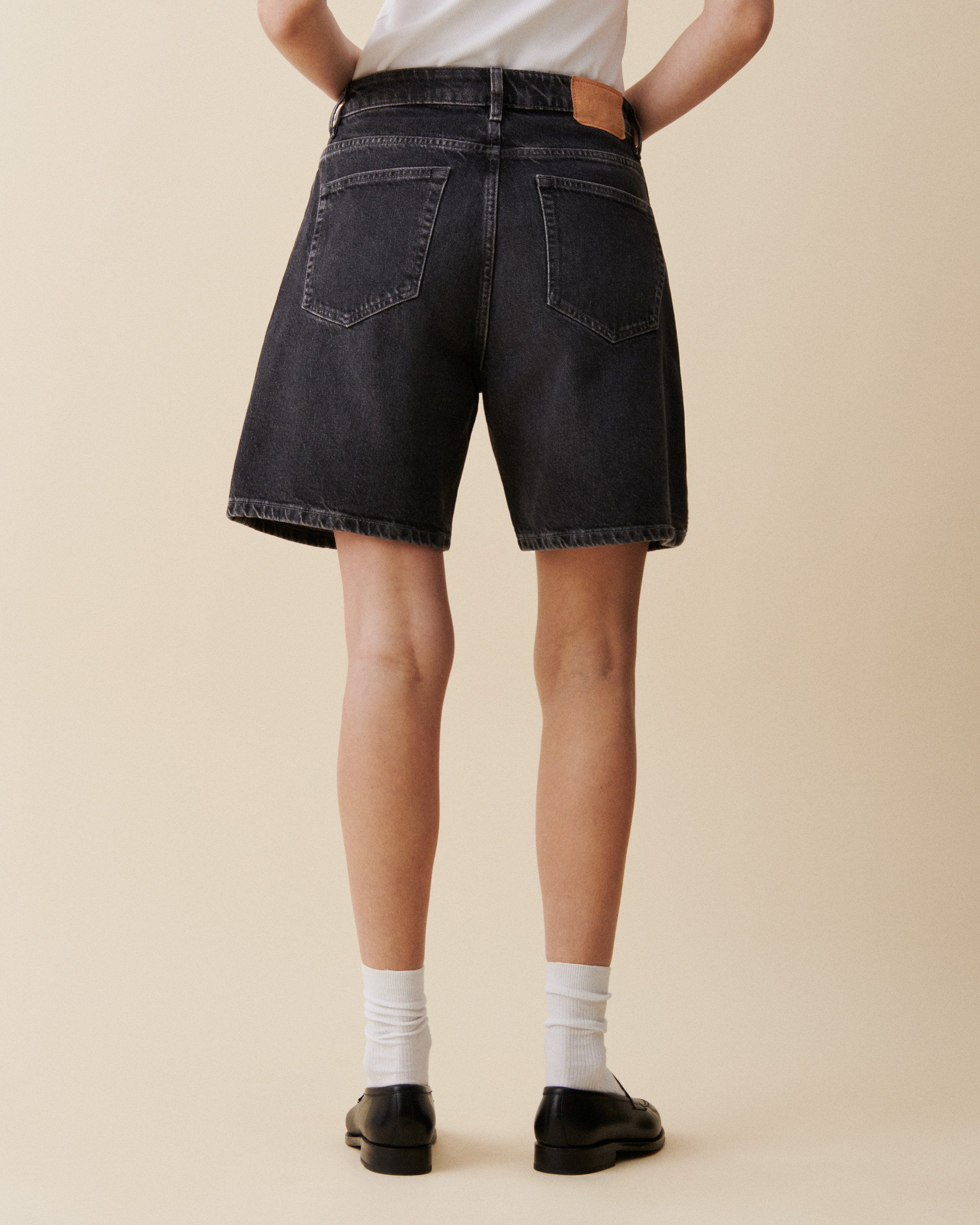 パンツ PASSPORT DENIM SHORTS BLACK 34 Pass~Port Workers Club Jean Short - Faded Washed Black