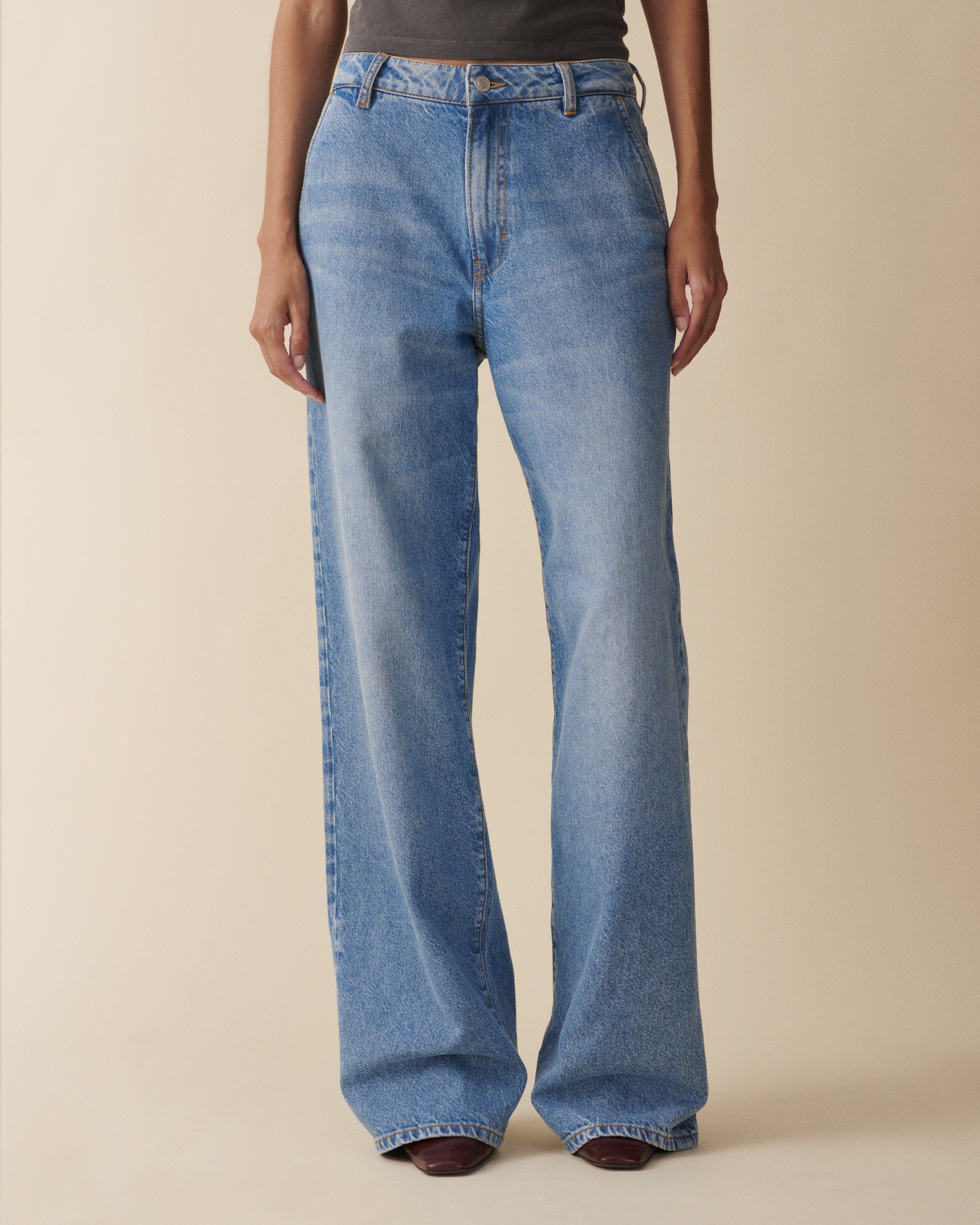 Jeanerica Women's Belem Chino Wide Leg Pants in [Color