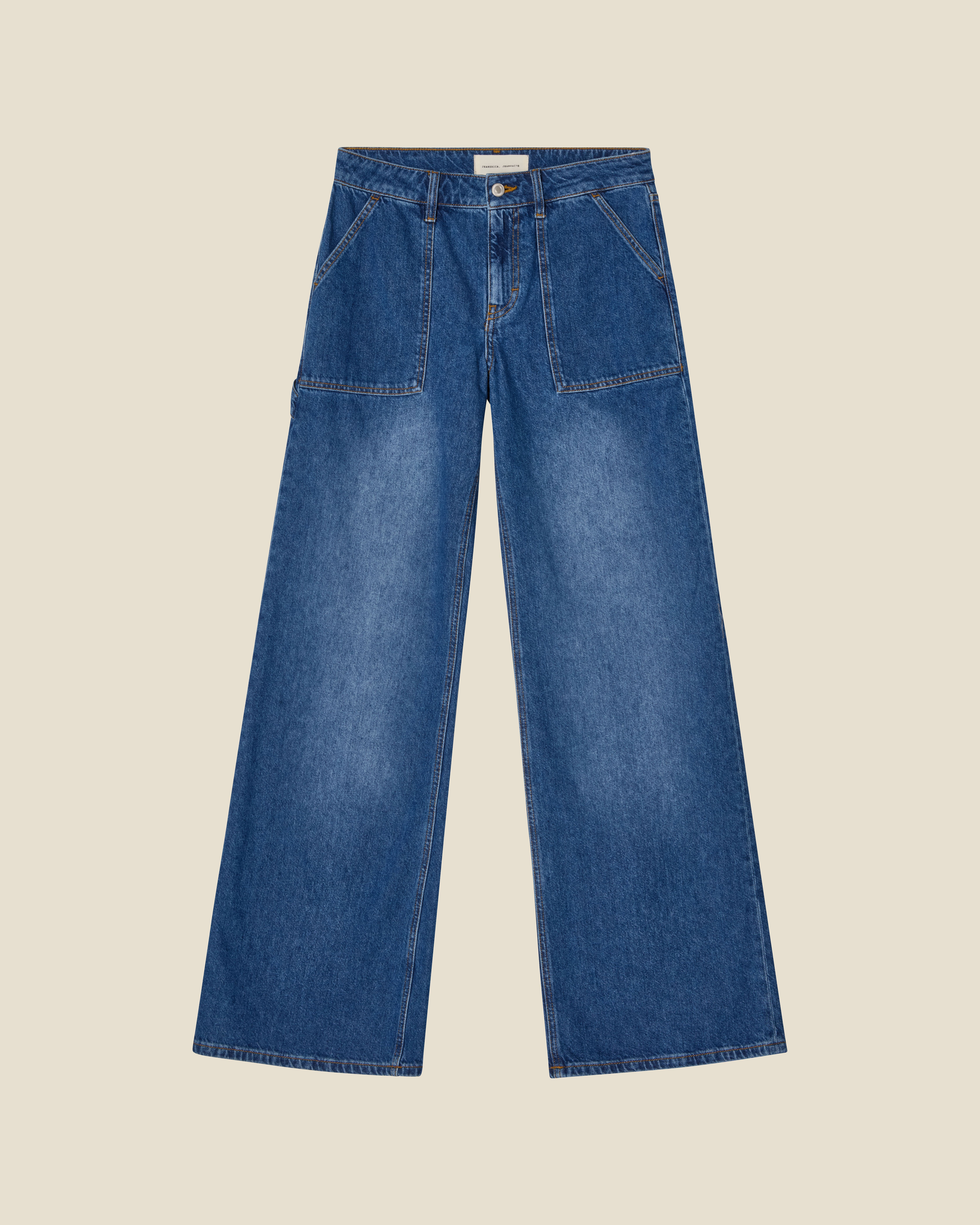 デニム・ジーパン Cotton jeans with rossa ancora back logo patch KC6310DNEW4_7_932bf321-68de-